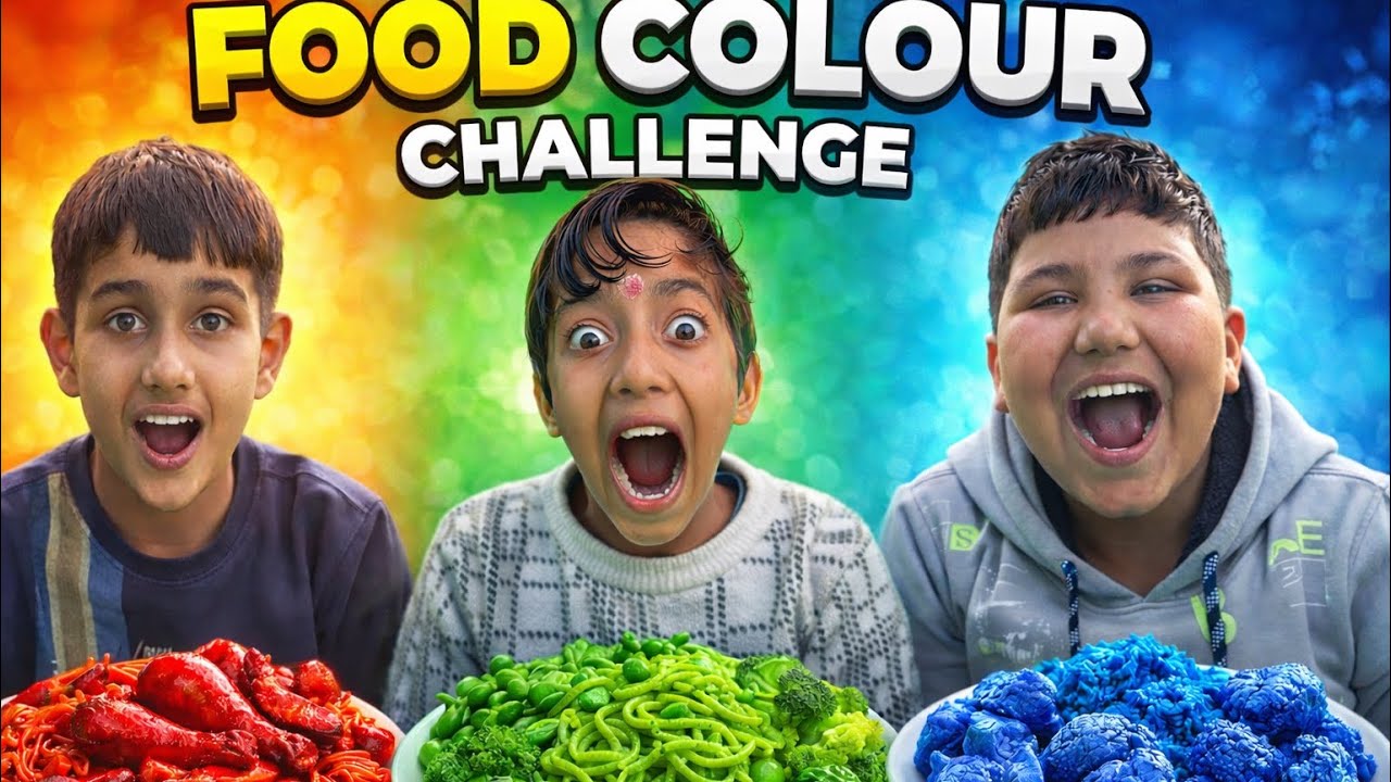 Food colour challenge/ क्या बच्चा खा पाएँगे /30 days vlogging challenge-DAY-2