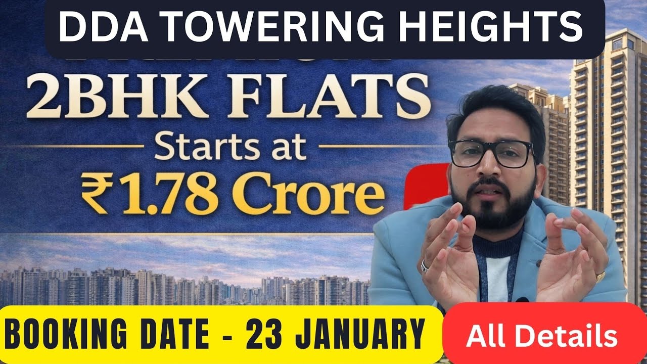 DDA Towering Heights Karkardooma | Premium 2BHK Flats | FCFS Scheme 2026 | 1.78 Crore 