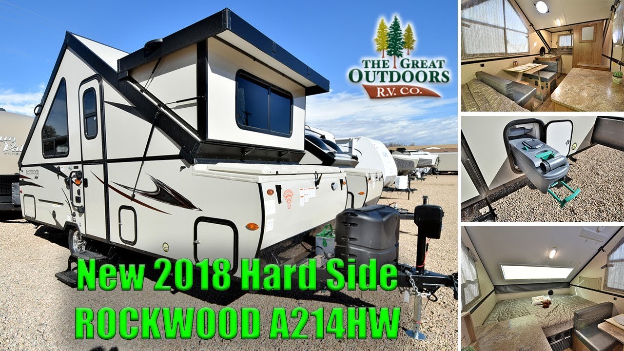 New 2018 Pop Up Hard Side ROCKWOOD A214HW A Frame Camper RV Colorado Dealer