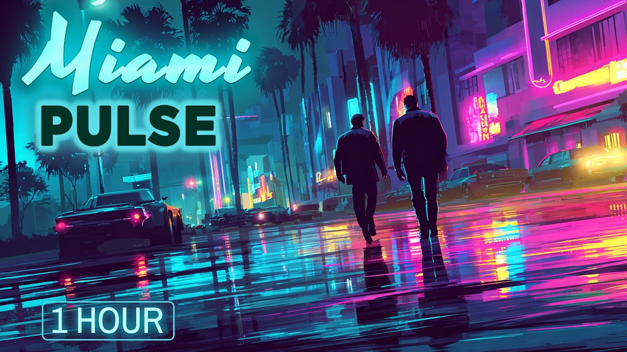 It's 1985. The Night Is Young. ┃ A relaxing Miami vibe synthwave mix 🌴┃