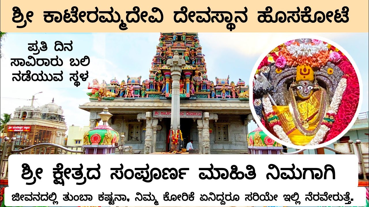 ಶ್ರೀ ಕಾಟೇರಮ್ಮದೇವಿ ದೇವಸ್ಥಾನ ಹೊಸಕೋಟೆ Sri kateramma devi temple #Hosakote  #DaivaDarshanavlogs