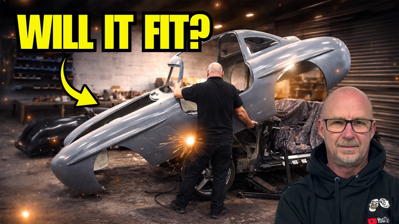 will it fit? we try the new body on the SLK pt3