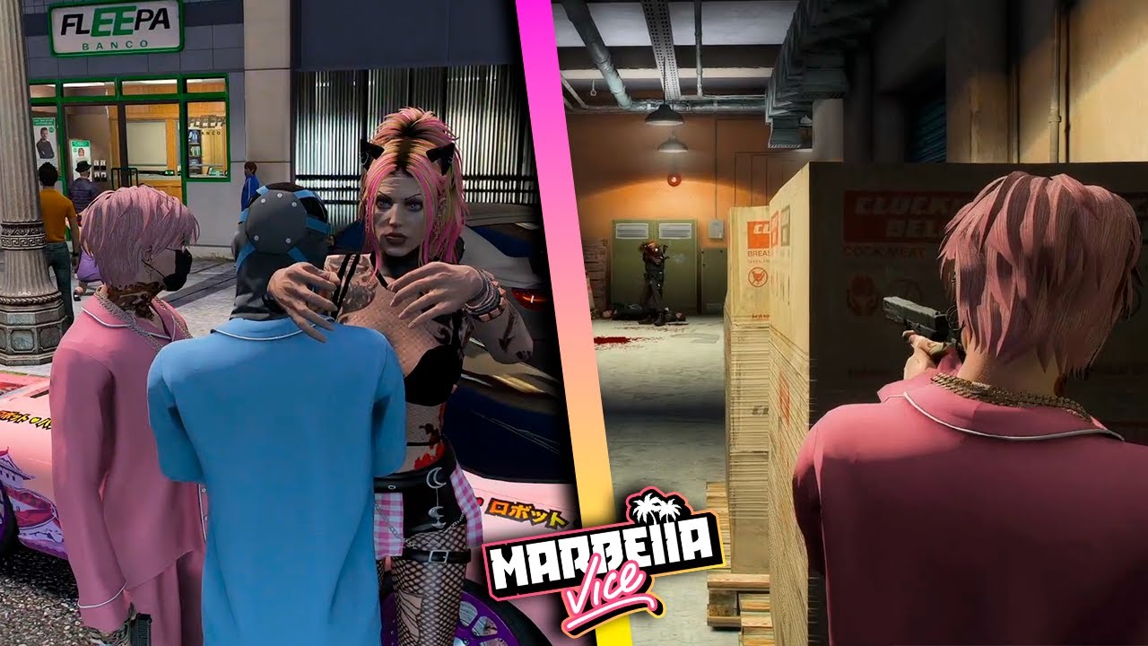 BO Y SUS AMIGOS SE HACEN SU PRIMER FLEECA A TIROS💀😈| Marbella Vice