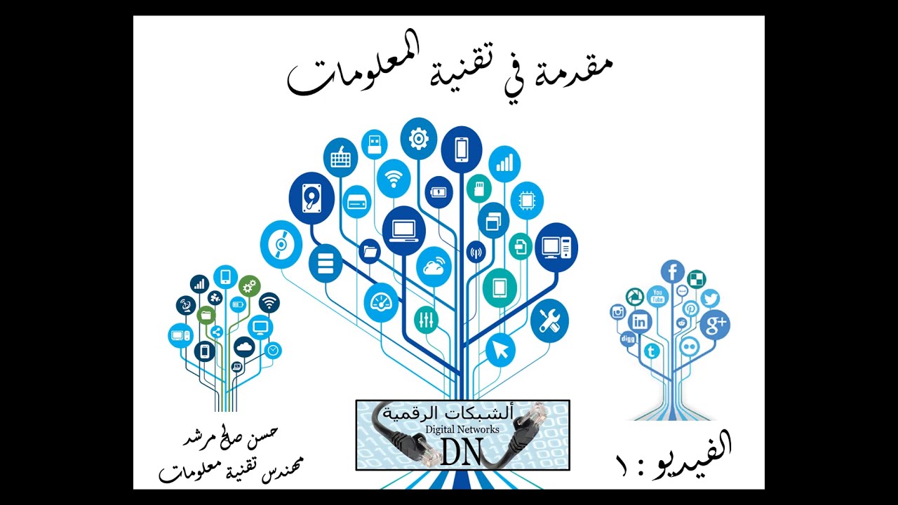 مقدمة في تقنية المعلومات 1 :  التعريف / المجالات / المنتجات / الأهمية/الأستخدامات / التقنية الرقمية