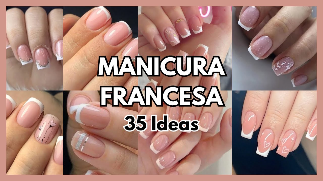 Manicura Francesa en UÑAS CORTAS✨35 Ideas Para TI