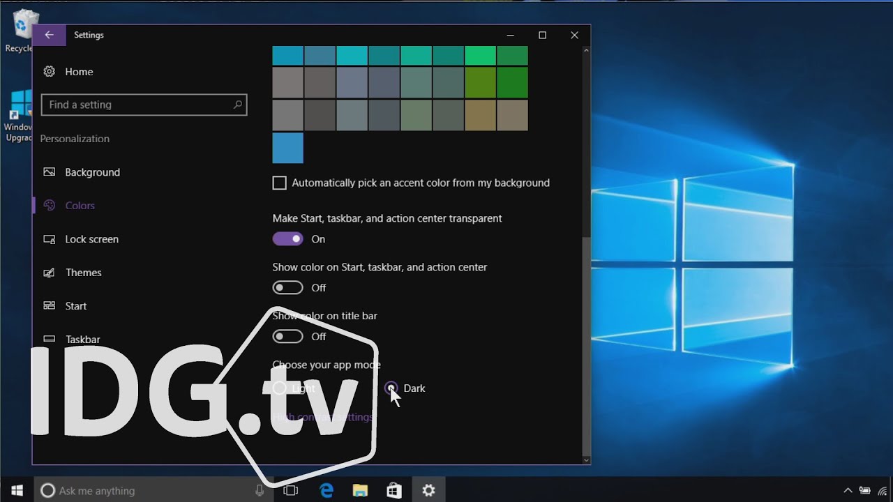 How to set up Windows 10&rsquo;s Dark Theme
