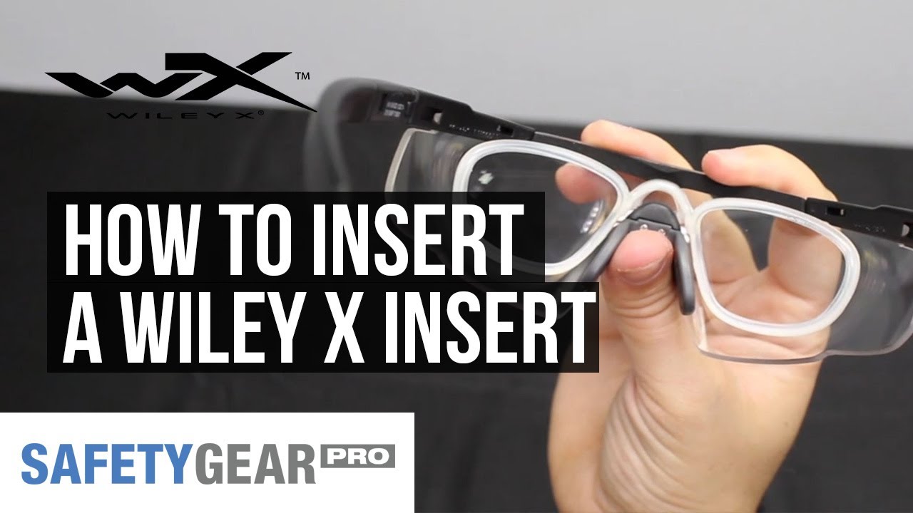 How to Insert a WileyX RX Insert | Safety Gear Pro