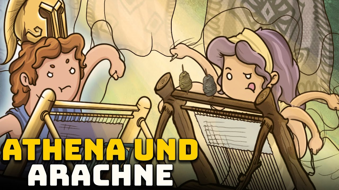 Athena und Arachne: Das Mädchen, das die Göttin Herausforderte - Griechische Mythologie