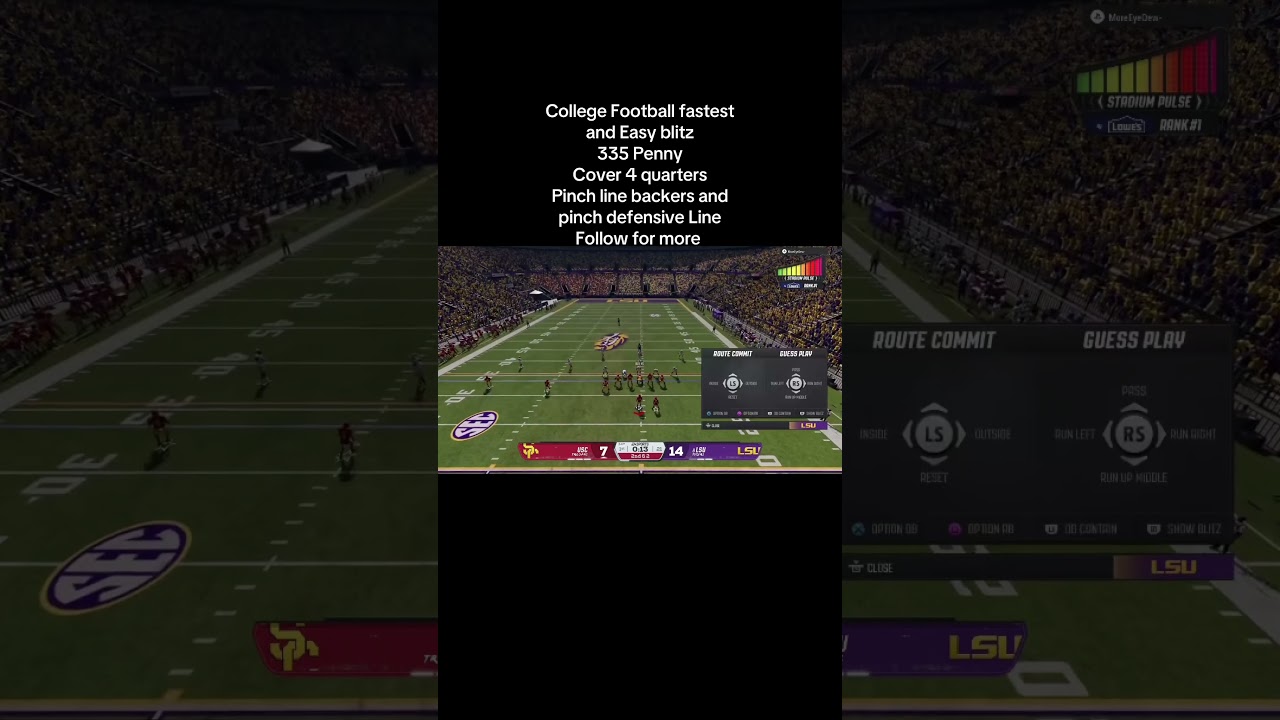 &ldquo;FASTEST BLITZ in CFB26! 💨 | 335 Penny Glitch Setup&rdquo; #cfb26 #blitz #glitch