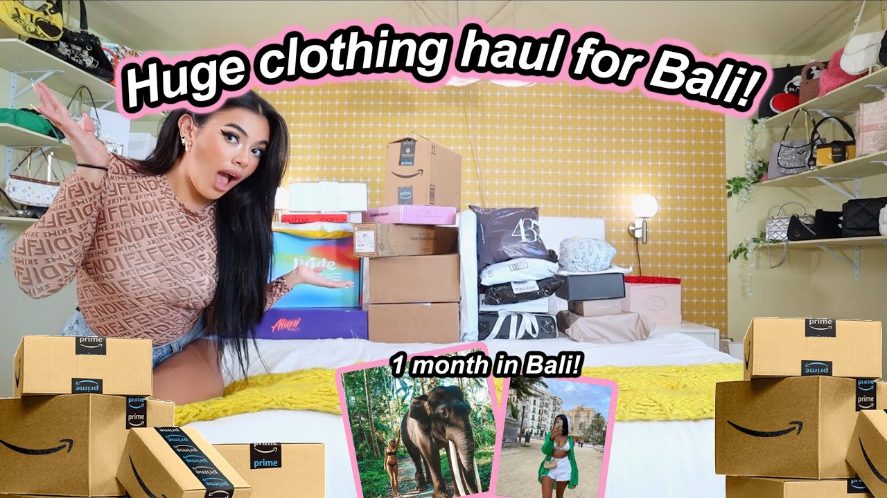 Here we go… HUGE CLOTHING, BIKINI & AMAZON HAUL FOR 1 MONTH IN BALI!
