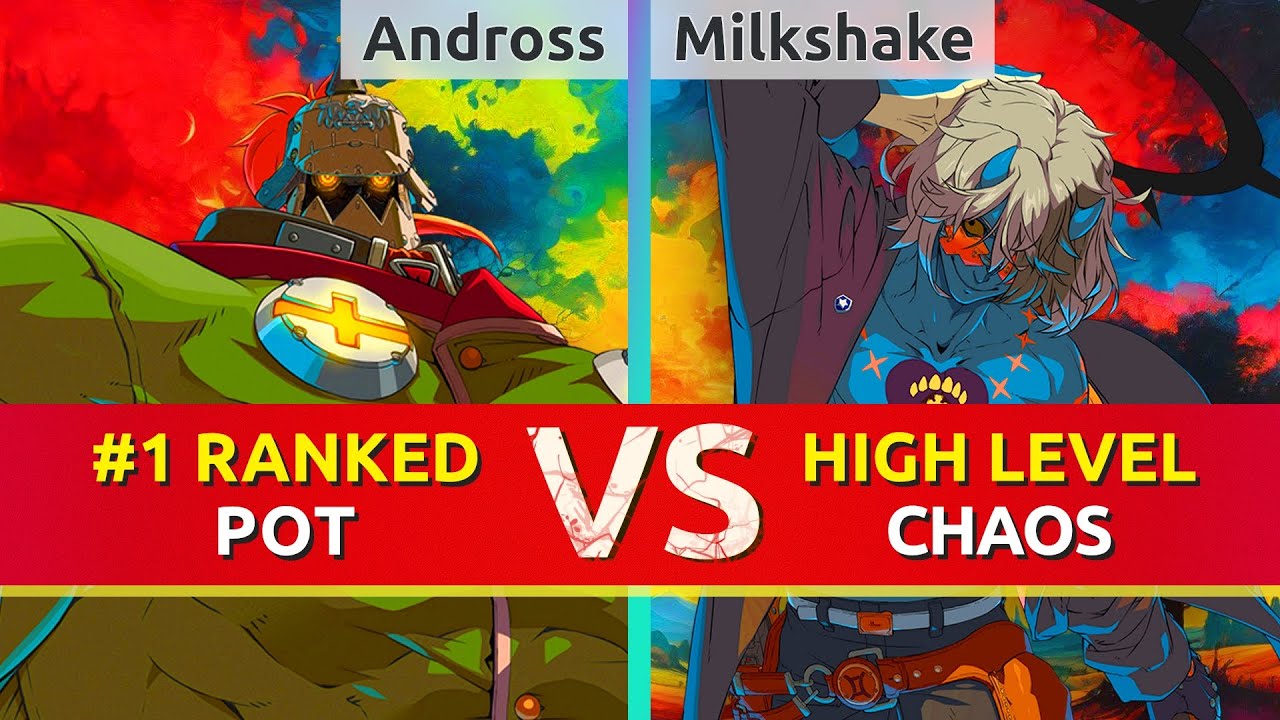 GGST ▰ Andross (#1 Ranked Potemkin) vs Milkshake (Happy Chaos). High Level Gameplay
