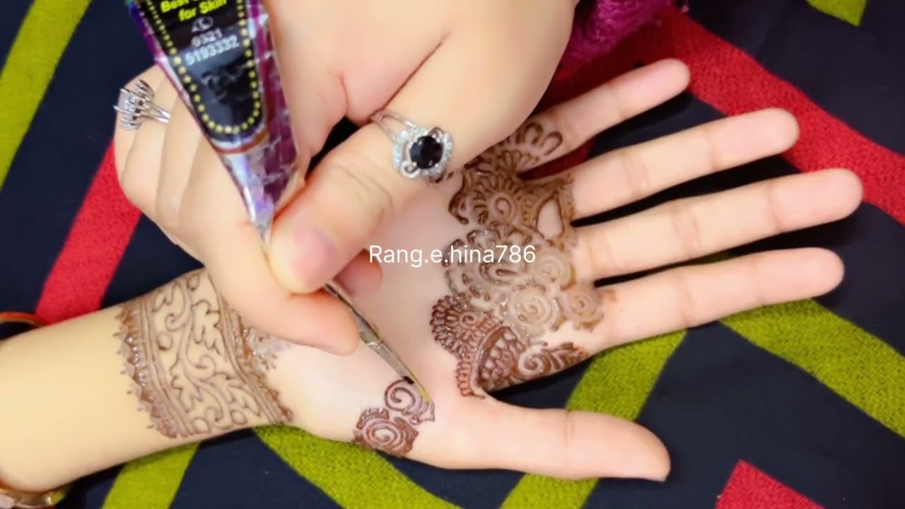 Latest bridal mehndi design 😍/ subscribe plz