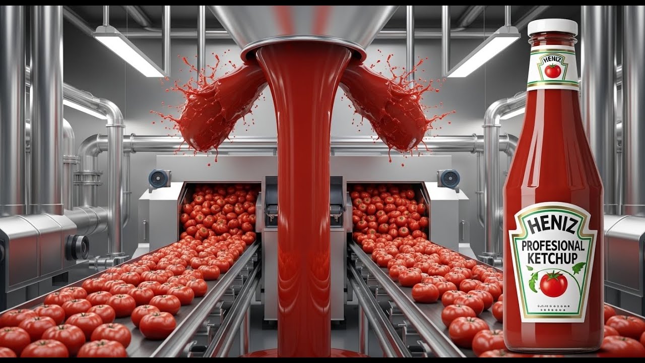 How Ketchup Is Made: Inside a Massive Modern Tomato Factory