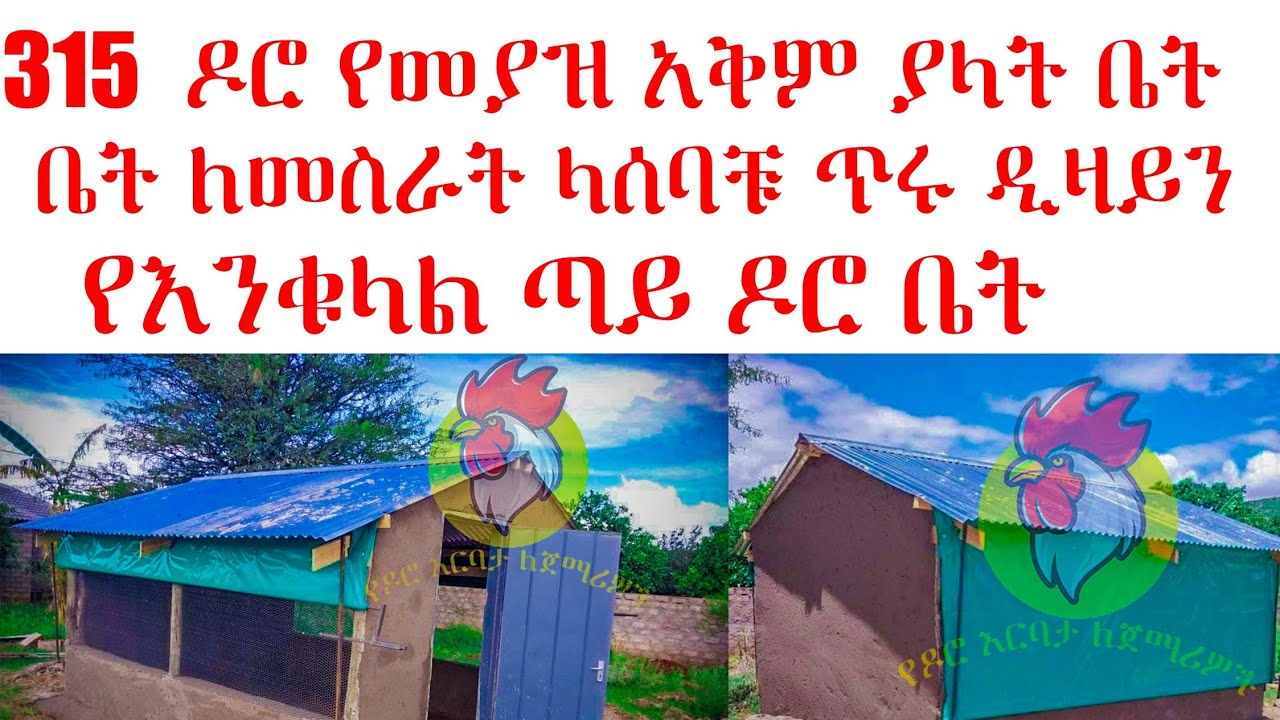 315 ዶሮ የምትይዝ የዶሮ ቤት ዲዛይን በሀገራችን