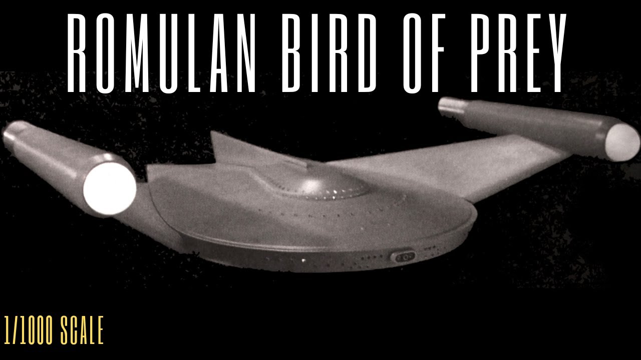 1/1000 POLAR LIGHTS ROMULAN BIRD OF PREY DETAILED MODEL BUILD