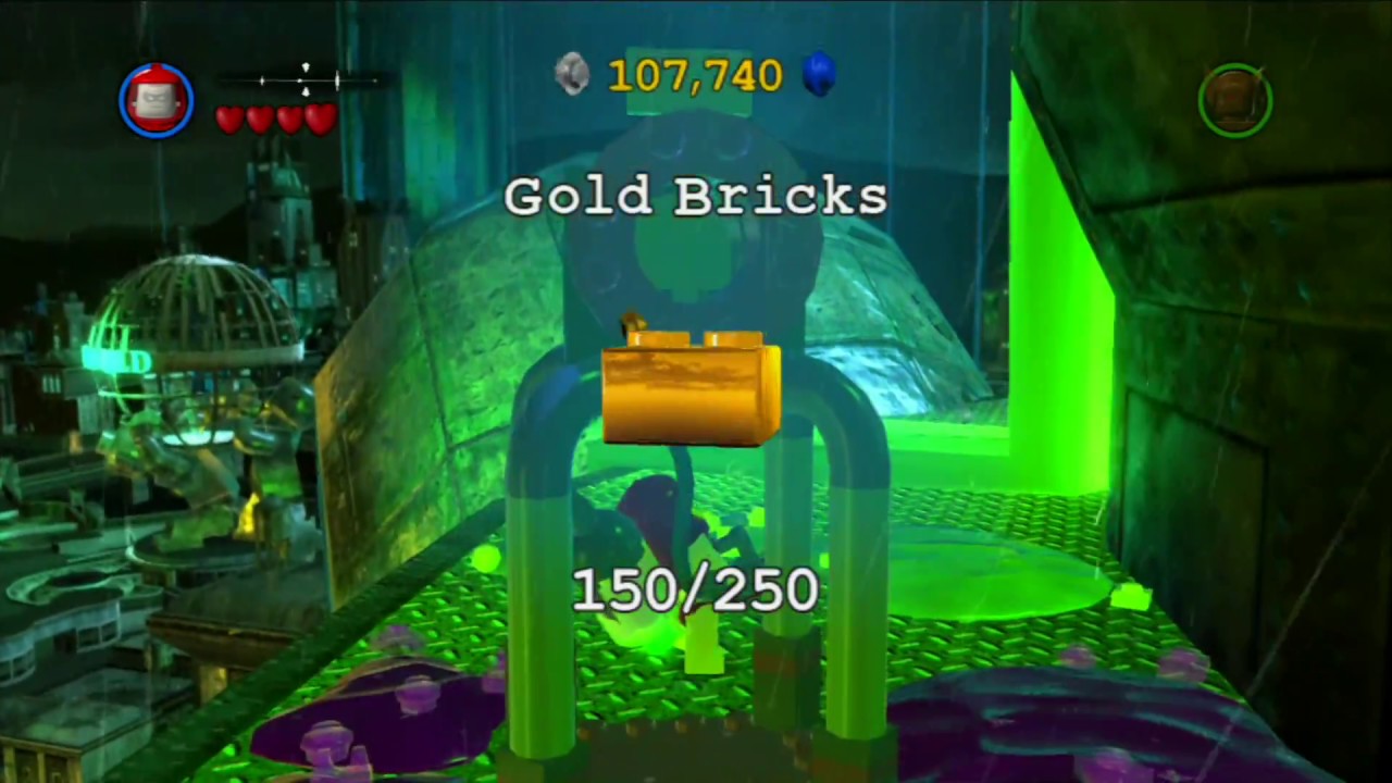 LEGO Batman 2 (PS3) - Hazmat Suit Robin - Elaborate Gold Brick