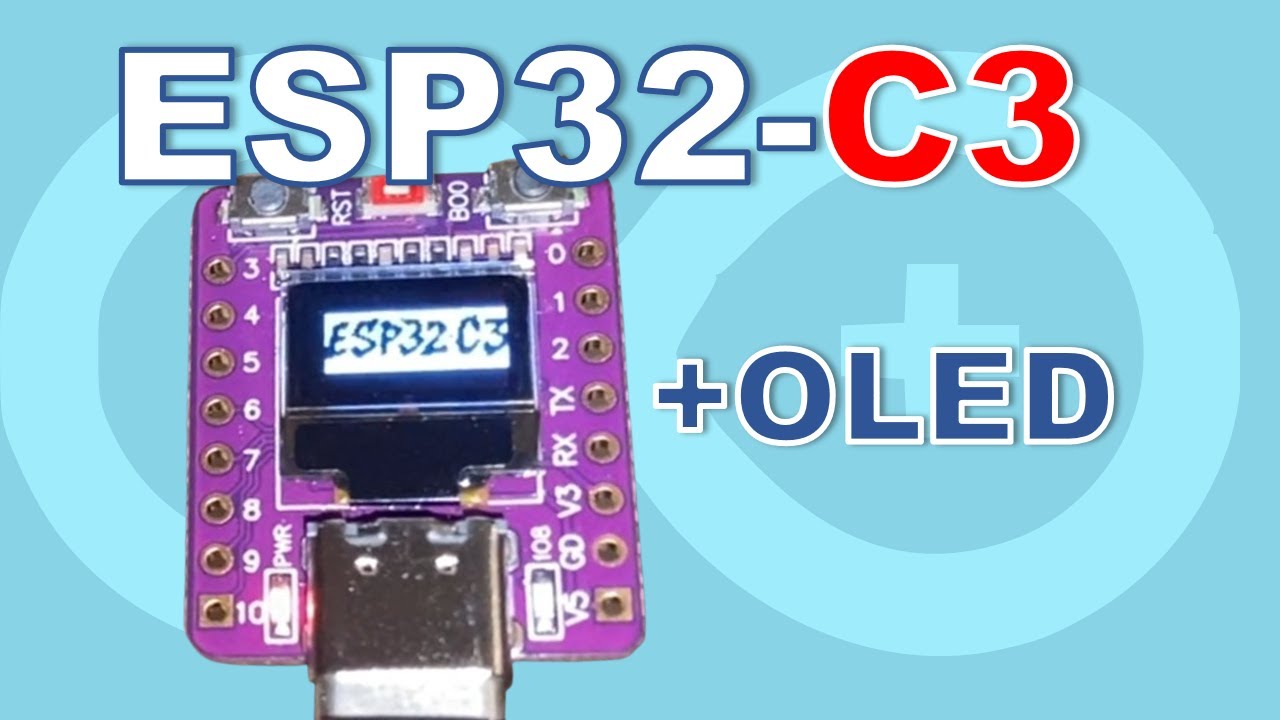 Распаковка и программирование ESP32-C3 со встроенным OLED-дисплеем