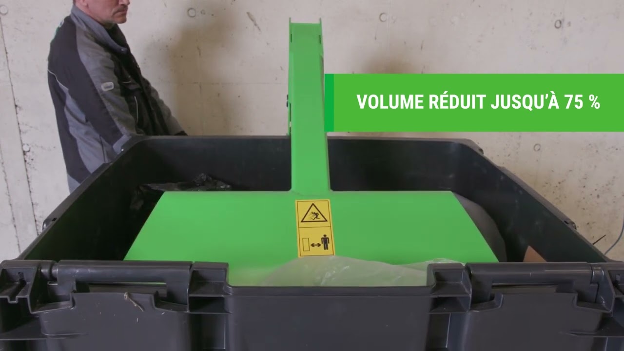 Regarder - BP1100 Bin Packer - Presse à carton - fonctionnalité et démonstration