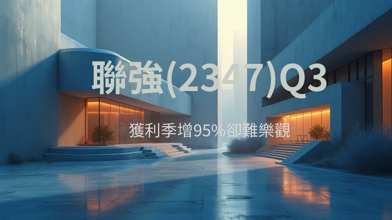獲利瘋狂季增95%的背後藏隱憂？聯強（2347）2025Q3財報講讀