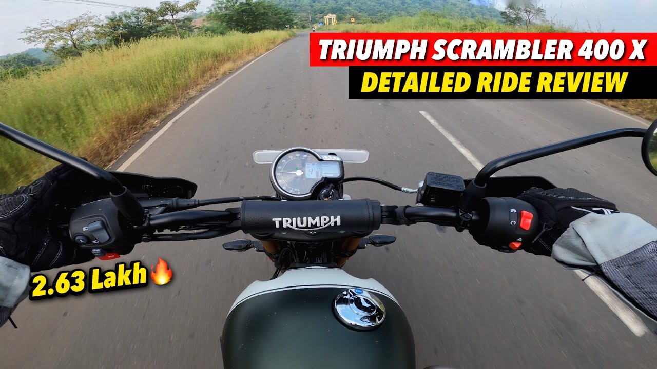Triumph Scrambler 400X Detailed Ride Review | SR Motoworld