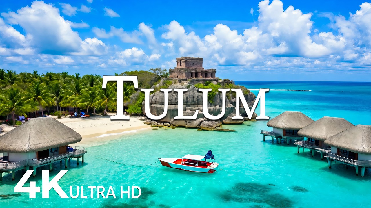 FLYING OVER TULUM (4K UHD) &ndash; Soothing Music Along With Beautiful Nature Video - 4K Video ULTRA HD #5