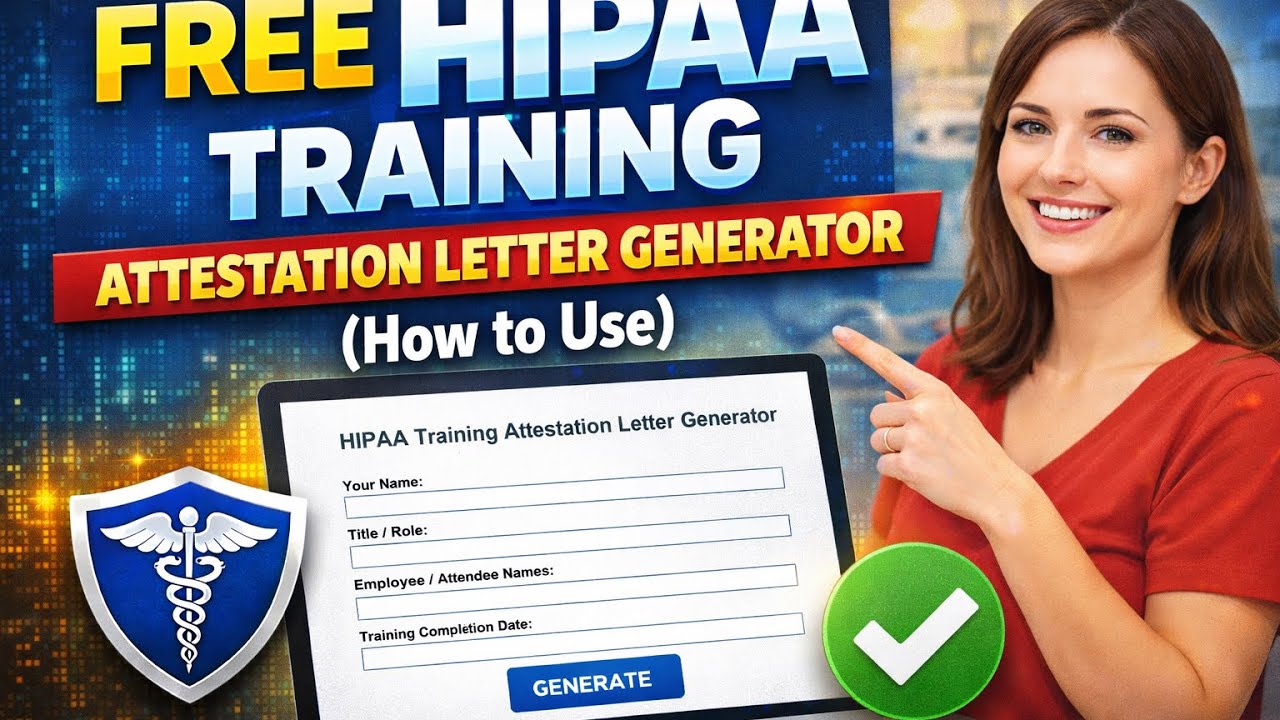 Free HIPAA Training Attestation Letter Generator (How to Use)