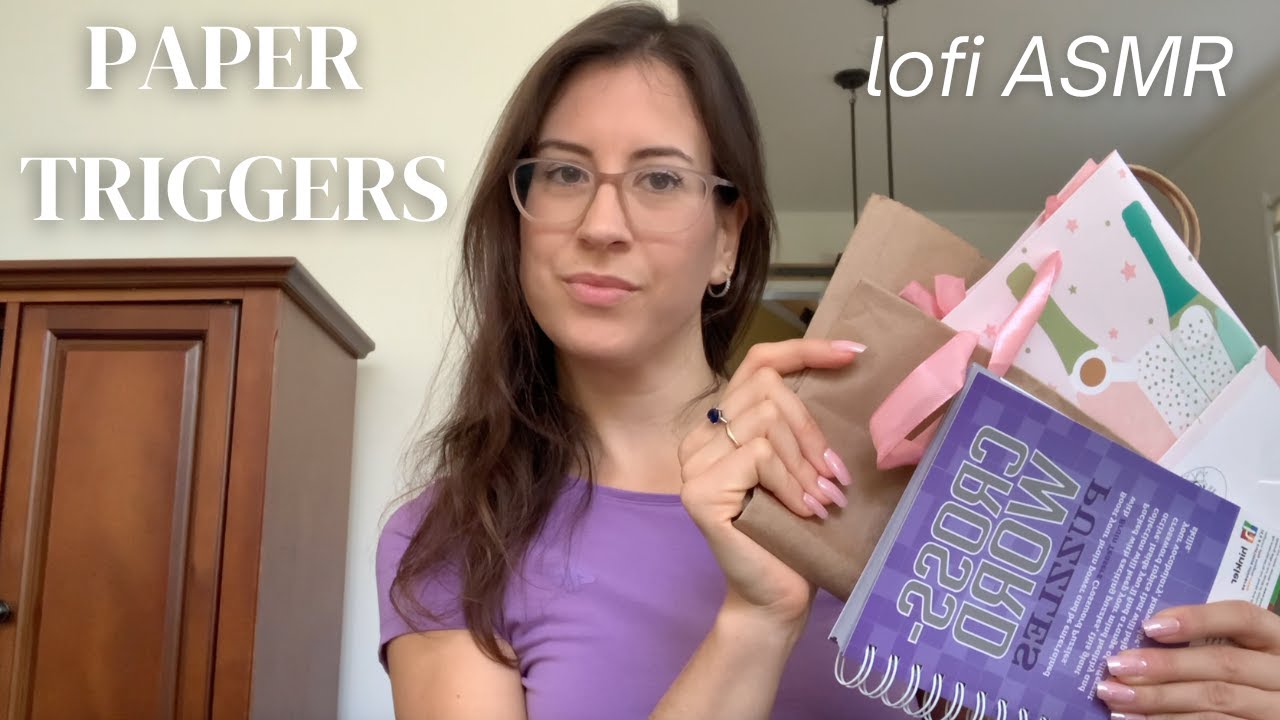 LOFI FAST AND AGGRESSIVE ASMR | PAPER TRIGGERS 📖 for Relaxing Tingles ✨| no talking