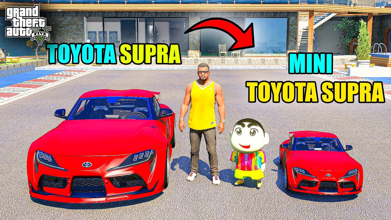Franklin Toyota Supra VS Shinchan Toyota Supra in GTA 5 || JNK GAMER