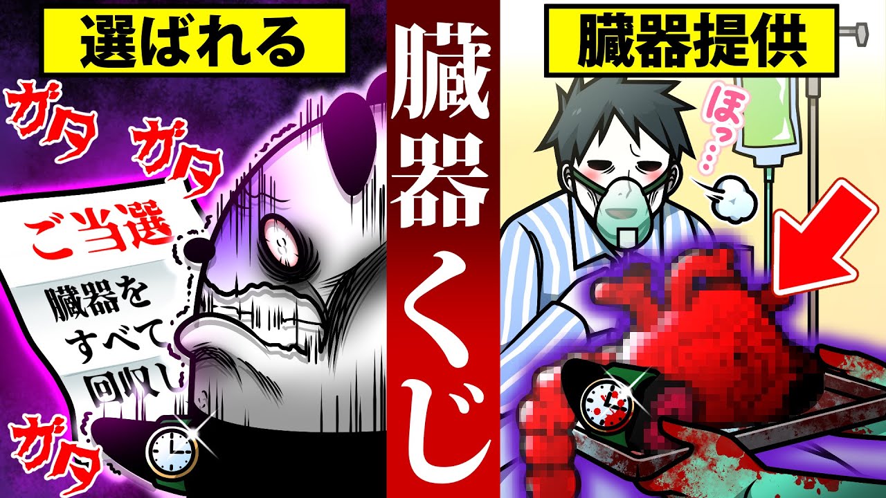 【アニメ】臓器くじを引くとどうなるのか？