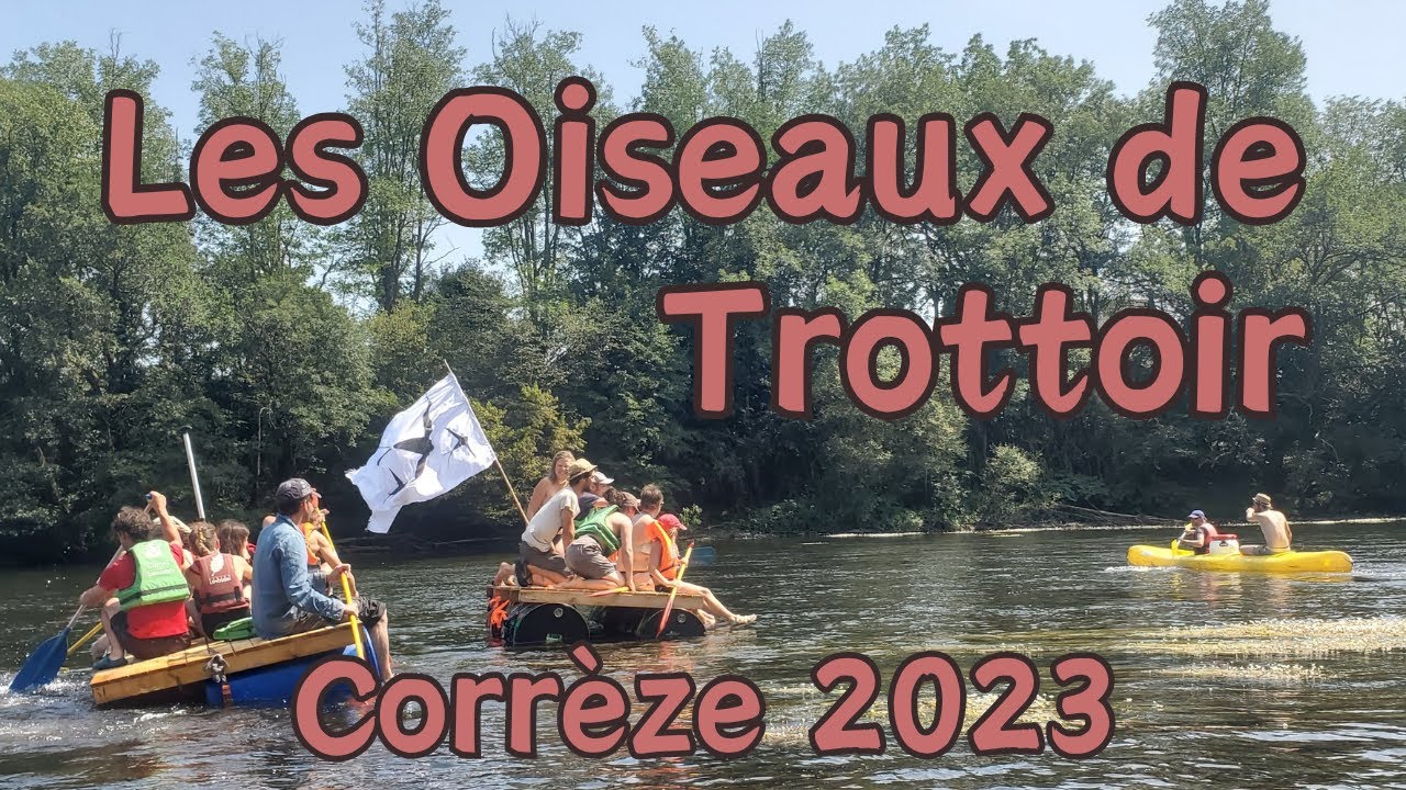 Les Oiseaux de Trottoir - Emmenez-moi - Carte Postale de tournée - Corrèze/Lot/Dordogne Juillet 2023