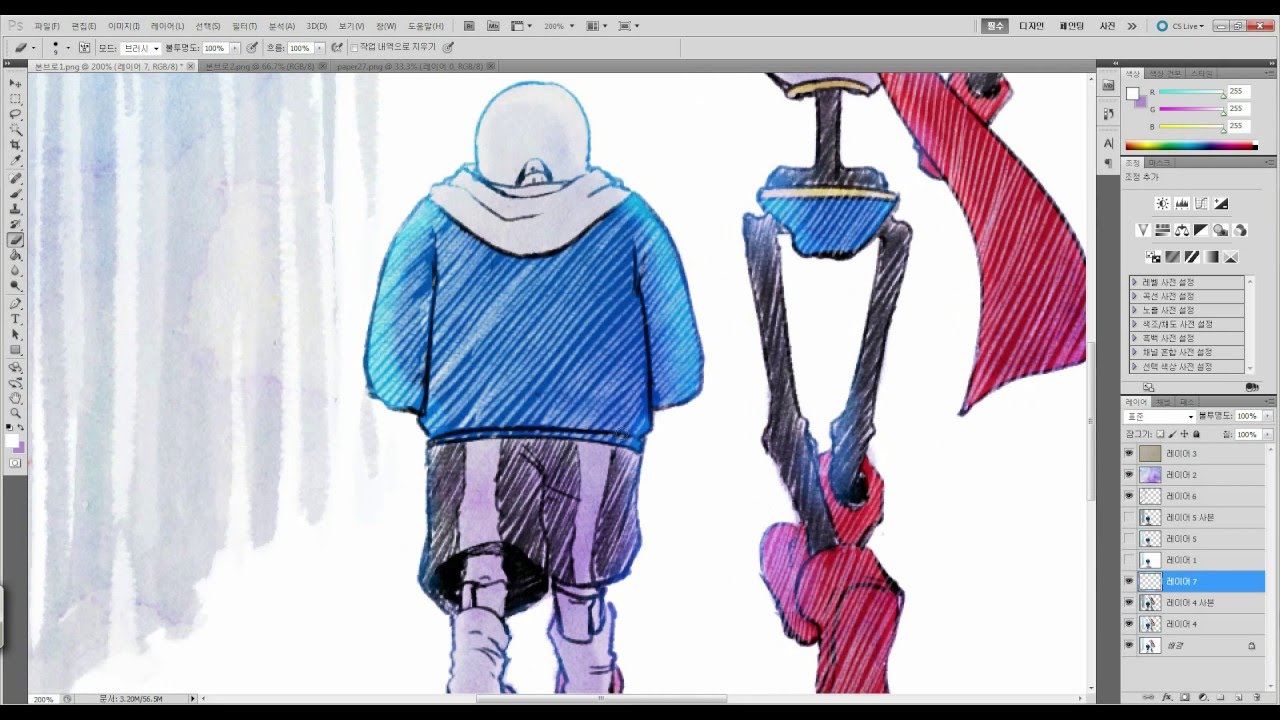 (Speedpaint) UNDERTALE-sans&papyrus