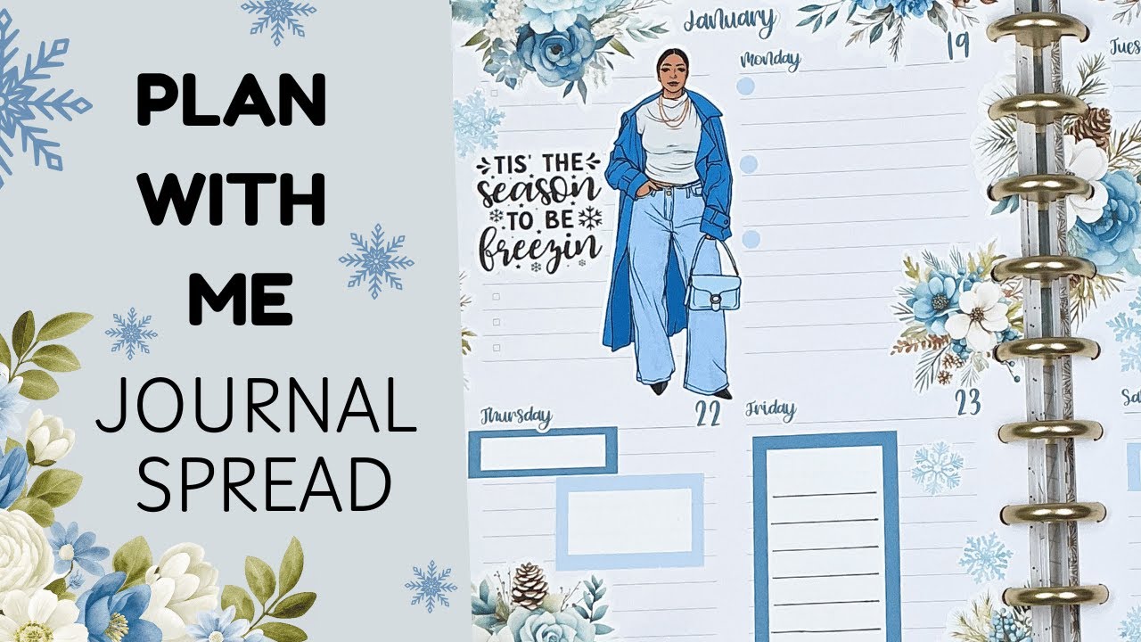 Plan With Me | Live Love Posh Quad Lined | Porter Arts Design Winter Wonder