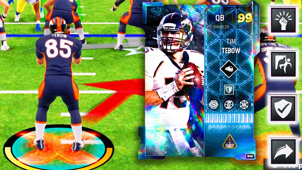 99 OVERALL TIM TEBOW with TANK is GLITCHY Madden 23