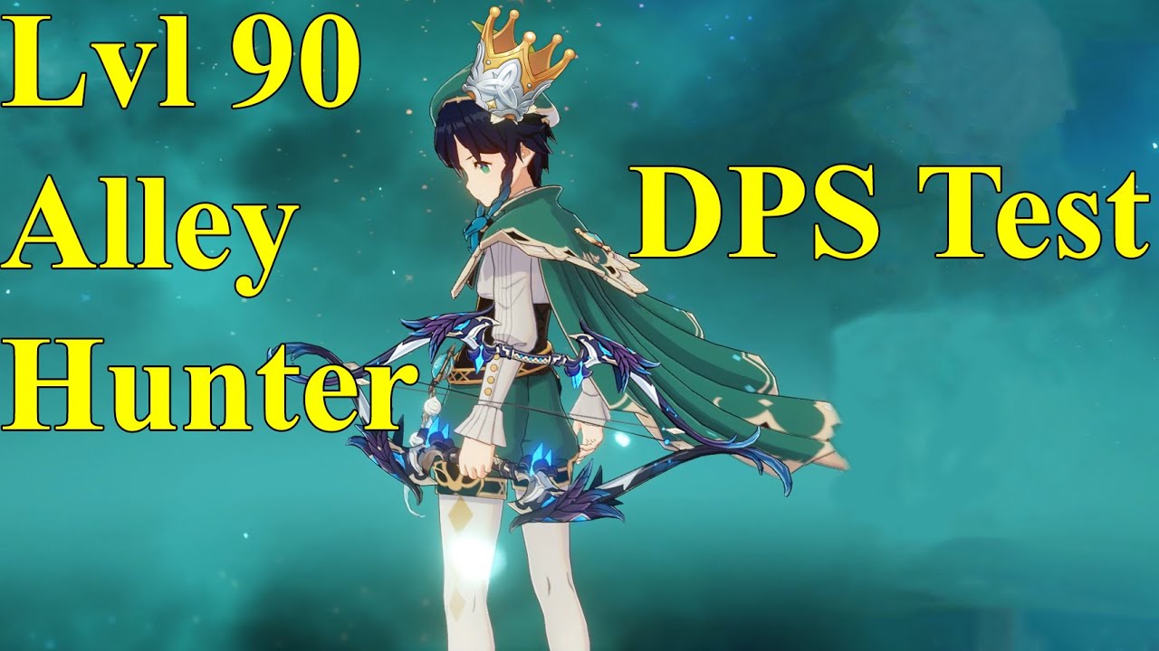 [Genshin Impact] Alley Hunter lvl 90 Performance Test on Crowned Venti!