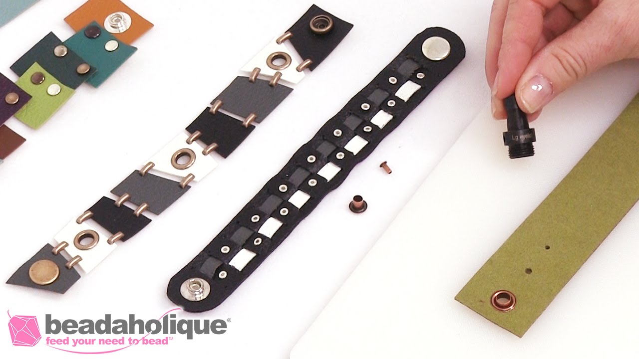 How to Set Eyelets in Faux Leather with Melissa Cable