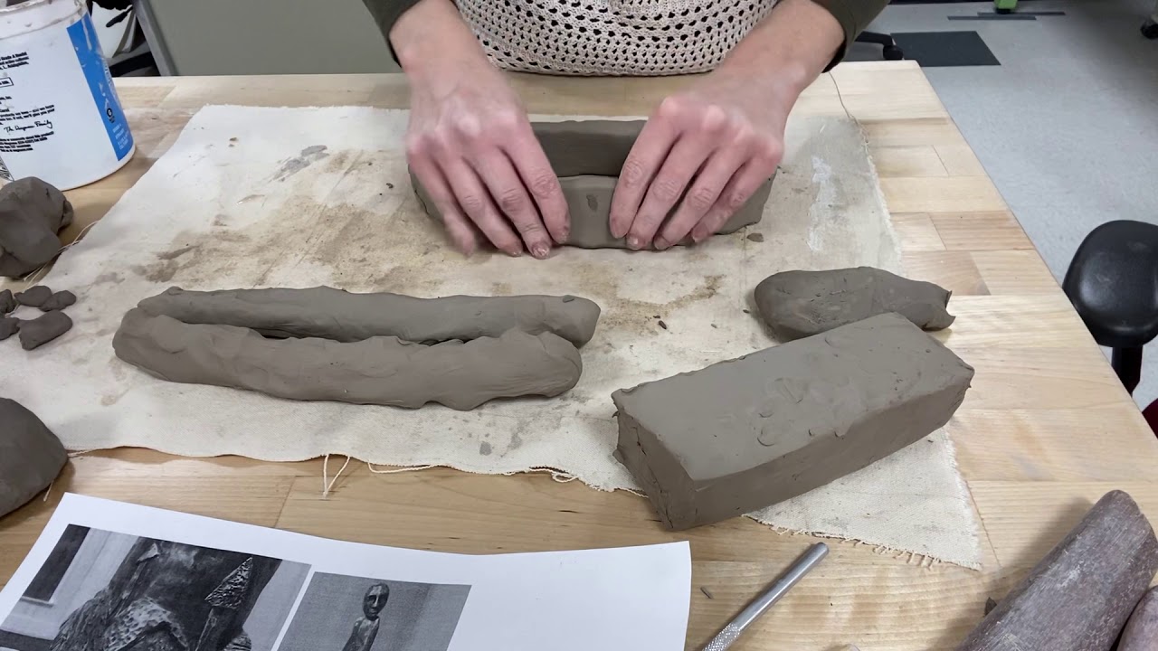 Thick coil process- & how to begin ceramic bust construction