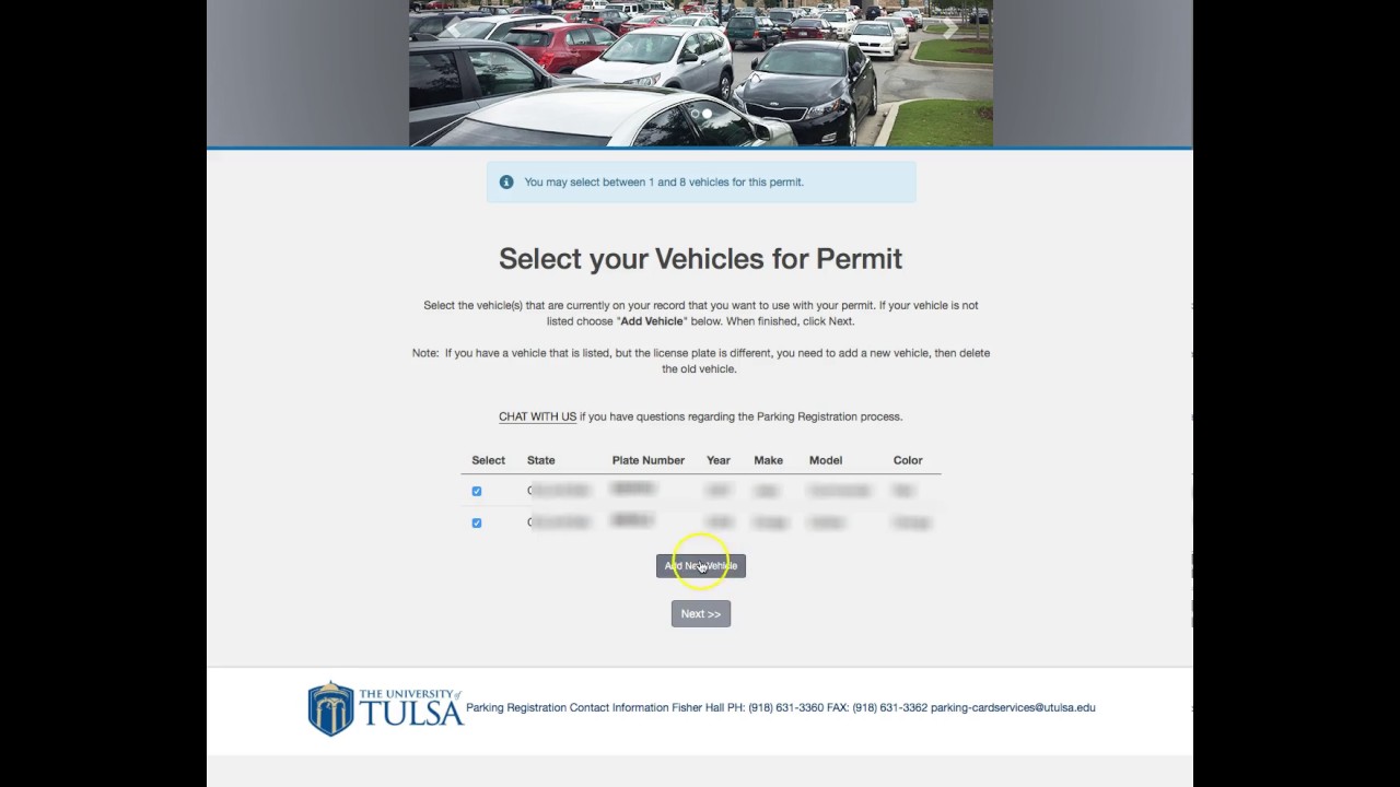 Parking Permit Registration Process