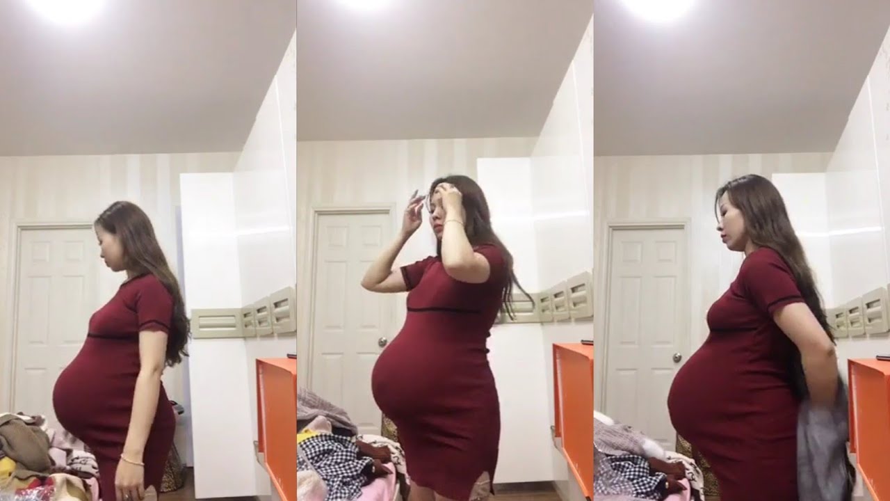 Bumil live || Ibu hamil 9 bulan cobain semua pakaian sewaktu belum hamil Part 4