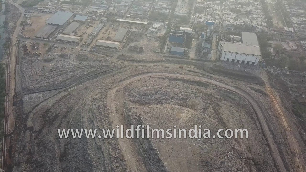Ghazipur Landfill in Delhi: where garbage mountain marries chemical leachate stream