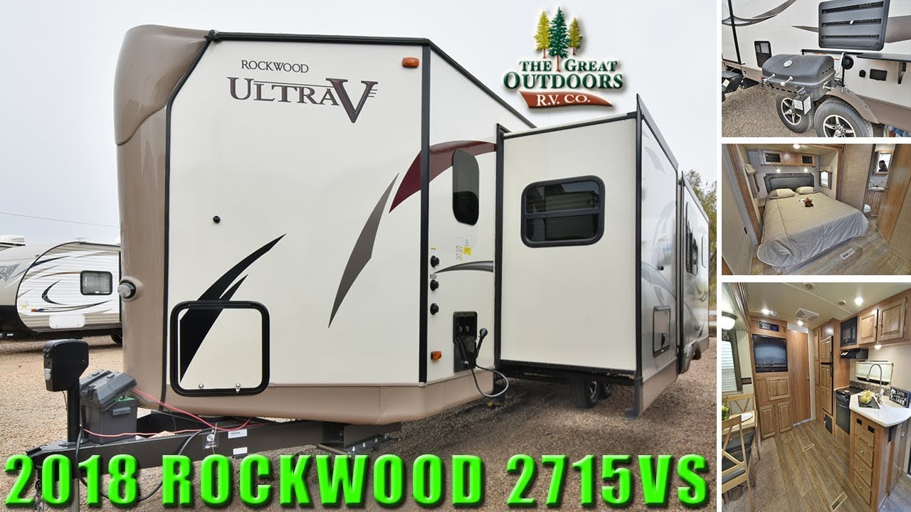 2018 Front Bath House ROCKWOOD 2715VS V Nose Rear Living Room RV Travel Trailer Colorado Dealer