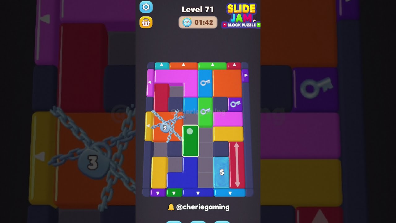 Slide Jam Level 71 Solution Walkthrough