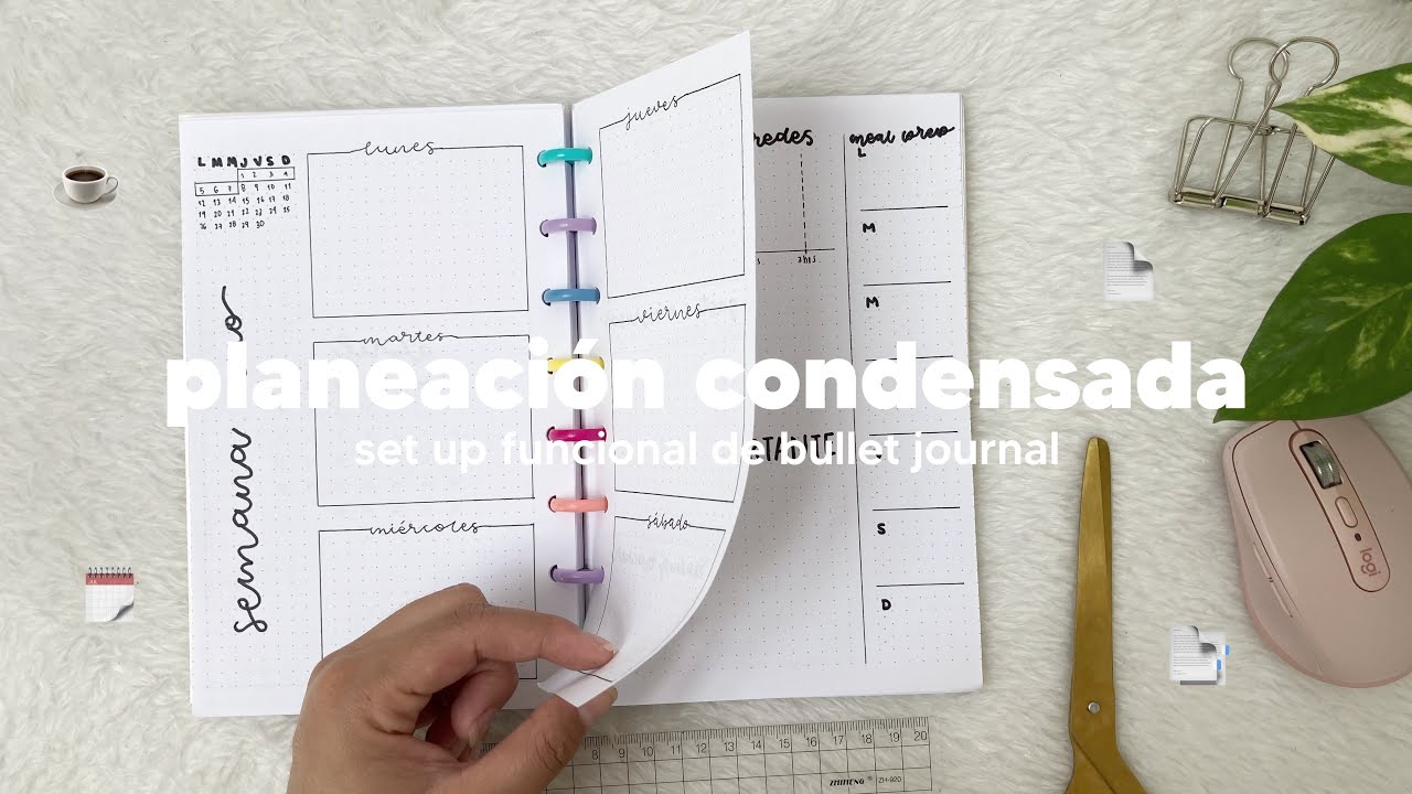 Mi actual planeaci&oacute;n favorita para bullet journal: f&aacute;cil, r&aacute;pida, pr&aacute;ctica y con pocos materiales 📒