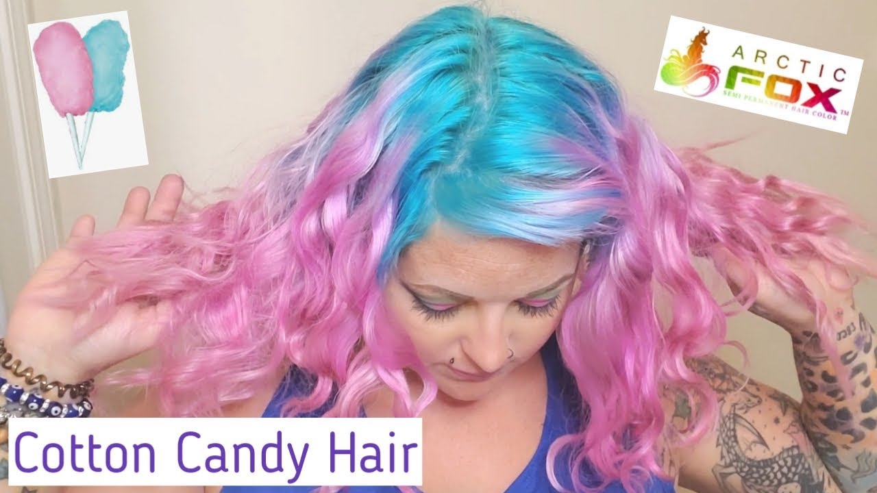 Cotton Candy Hair Tutorial! Blue and Pink Hair!