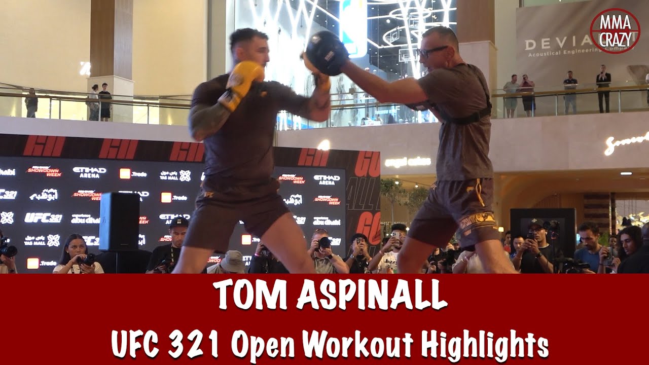 UFC 321: Tom Aspinall Open Workout Highlights