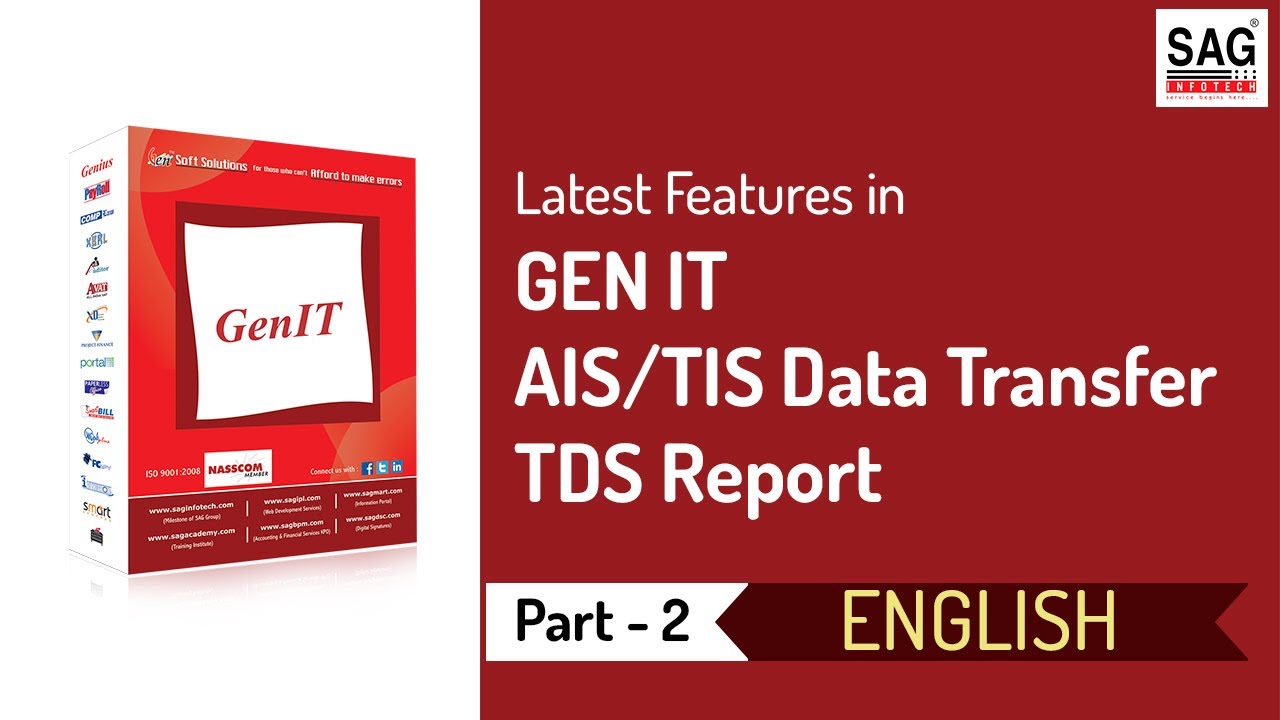 Latest Features in GEN IT | AIS/TIS Data Transfer | TDS Report | Computation Head |English, Part -2