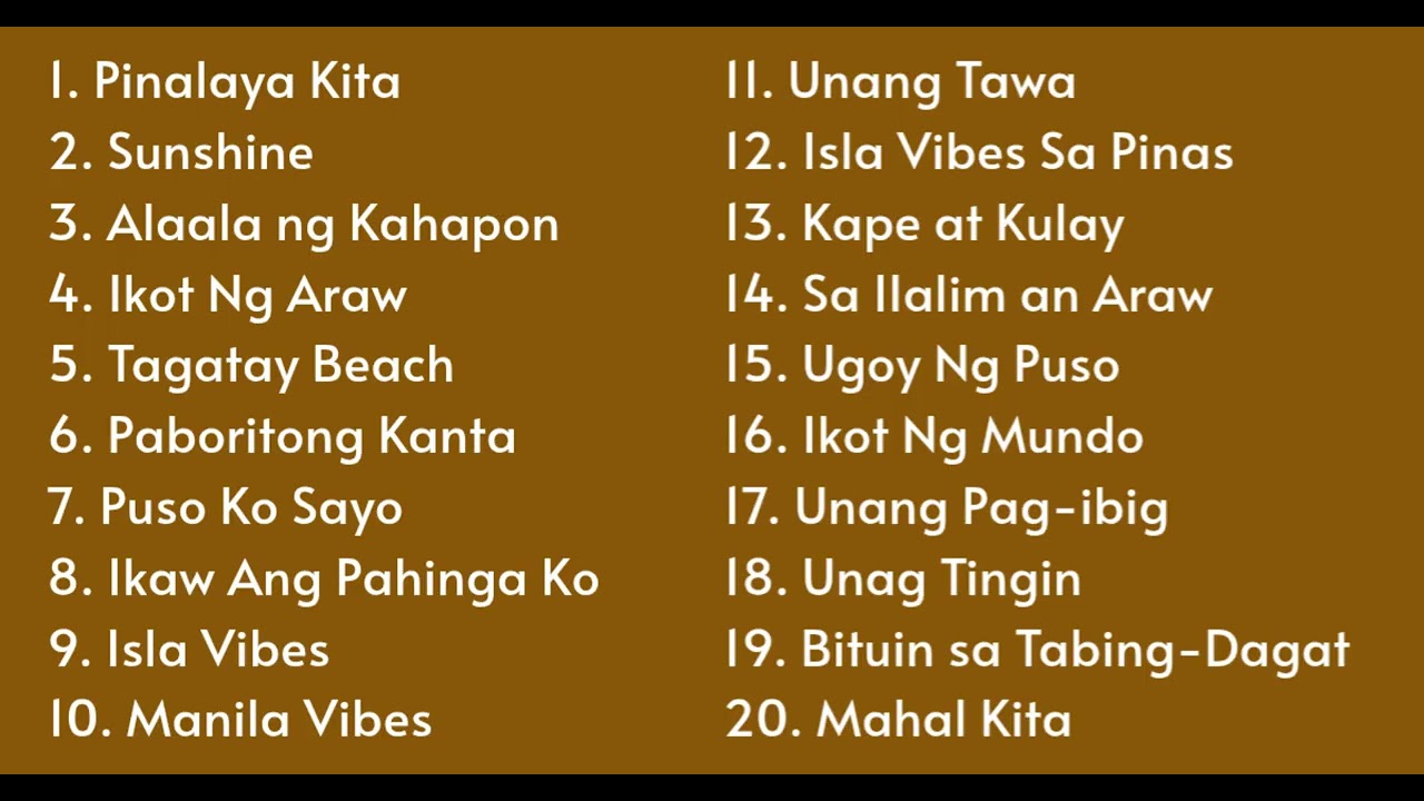 Top Tagalog Reggae Mix I Best OPM Reggae Songs I Timeless Pinoy Reggae Mix I Relaxing Tagalog Songs