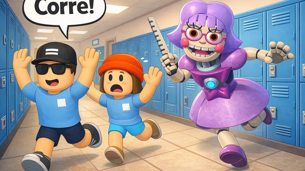 Roblox_ Fugimos da escola da professora maluca