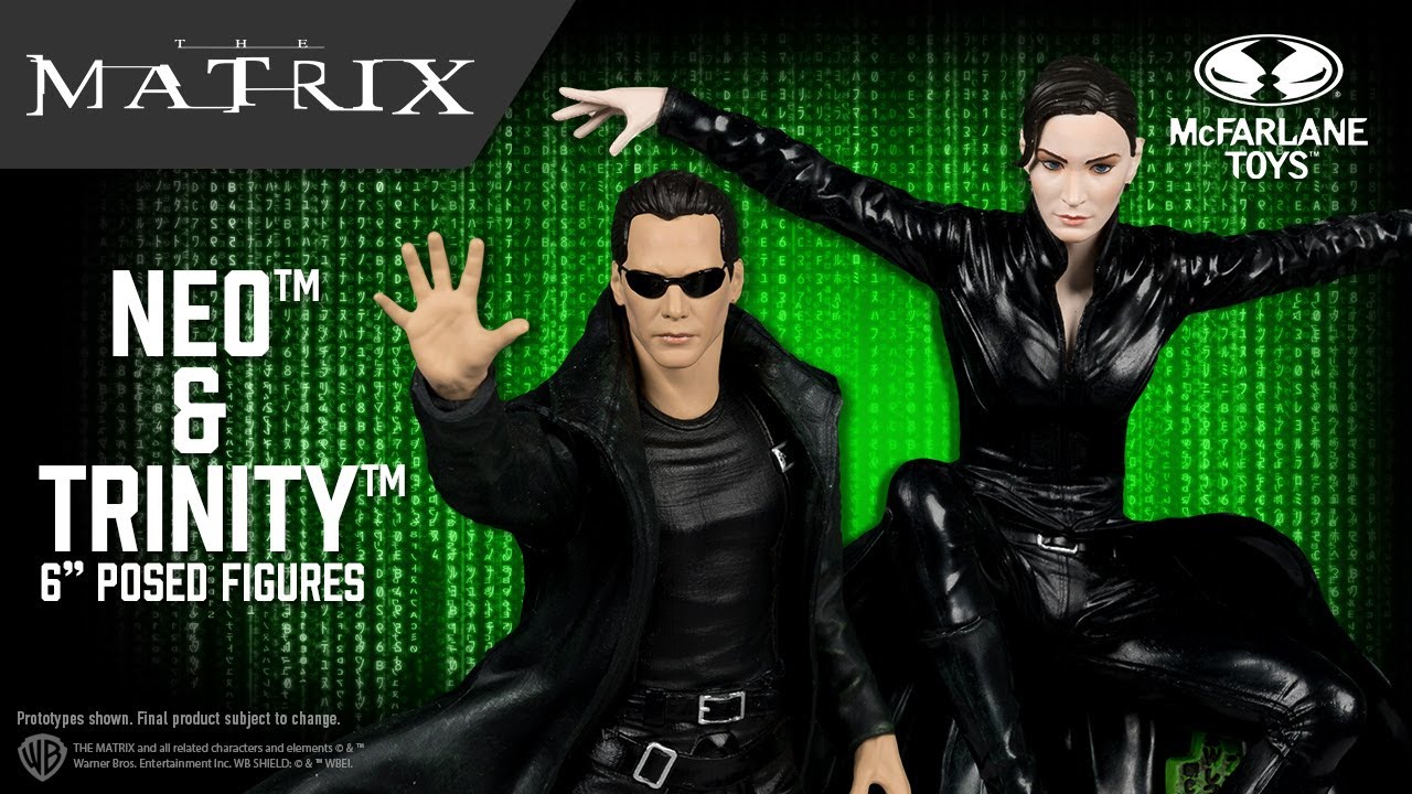NEW Movie Maniacs&trade; The Matrix&trade; Neo&trade; & Trinity&trade; 6