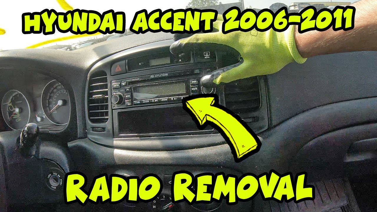 Hyundai Accent 2006-2011 Stereo Radio Removal Tutorial