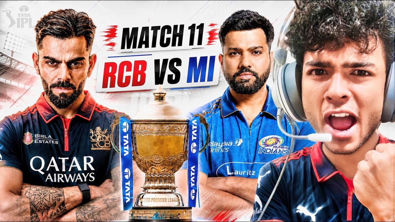 🔴Rohit vs Virat 😈🔥 | RCB vs MI Match 11 💥 | Kaun Banega King? 👑  #cricket #live #ipl #rcb #mi